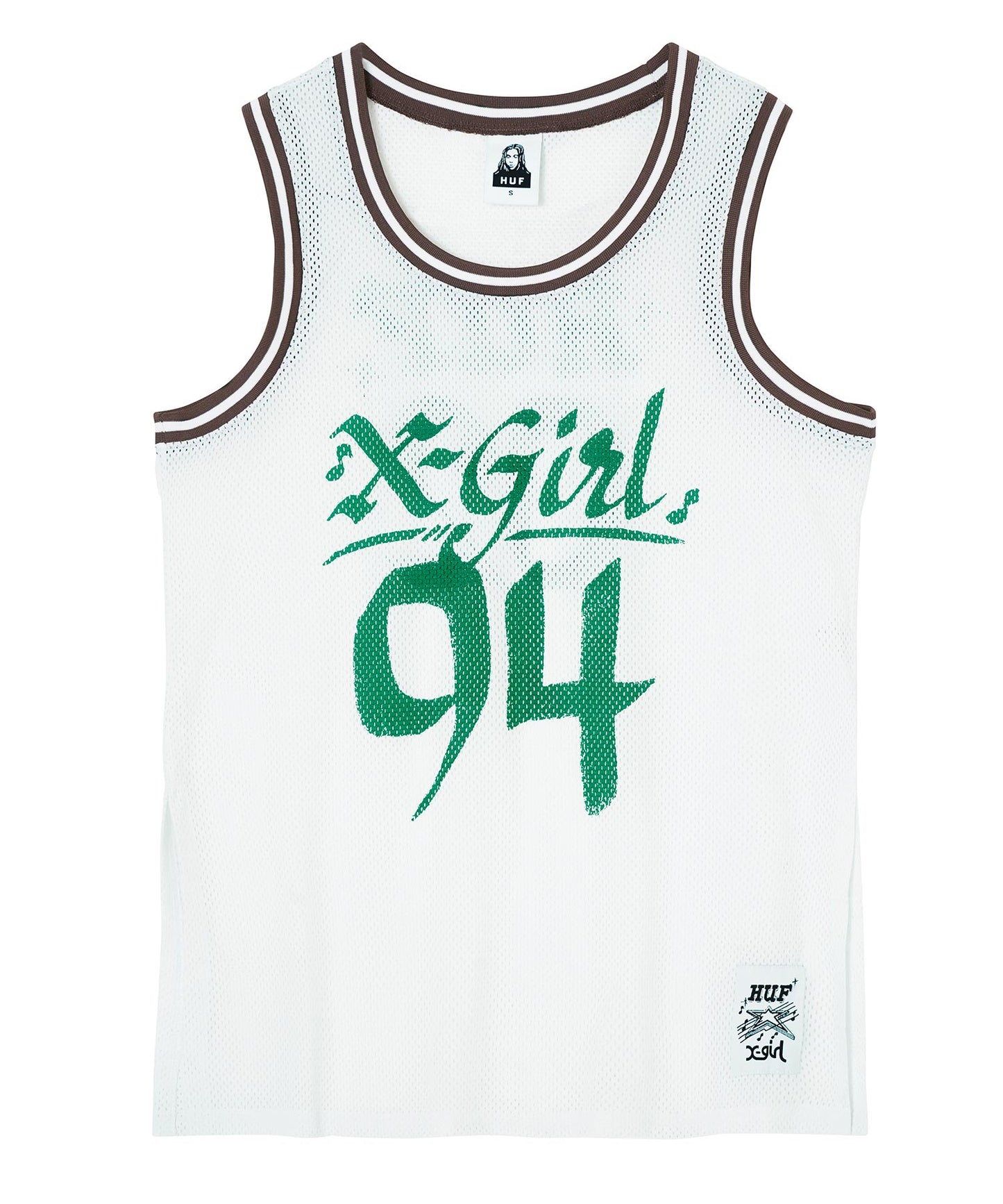 X-girl × HUF HOME TEAM JERSEY TANK