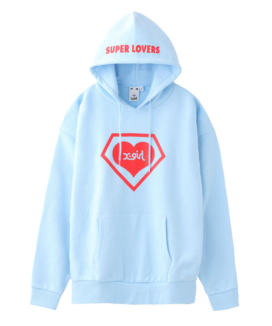 X-girl x SUPER LOVERS LOGO HOODIE