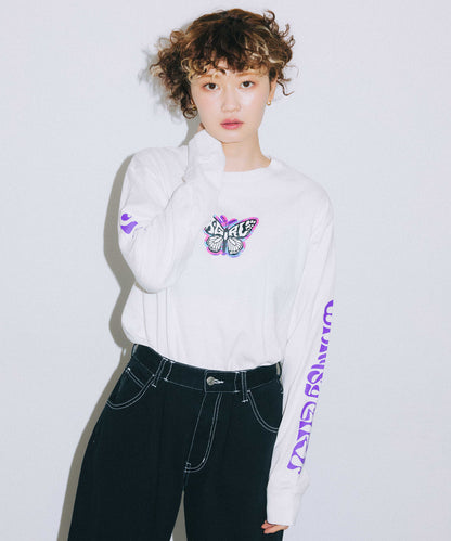 MARBLE BUTTERFLY L/S TEE