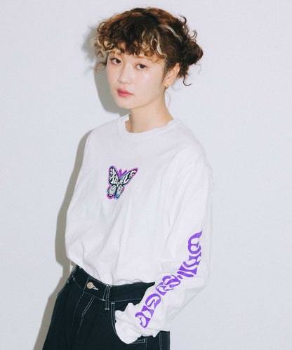 MARBLE BUTTERFLY L/S TEE