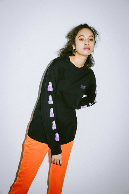 FACE L/S REGULAR TEE - X-girl