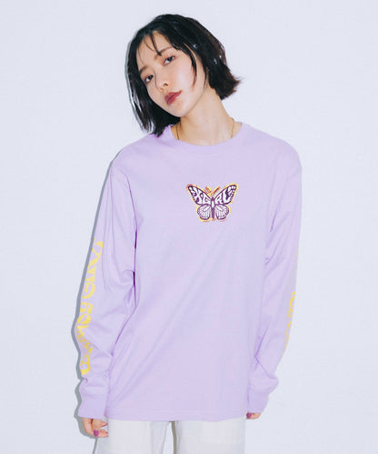 MARBLE BUTTERFLY L/S TEE