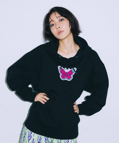 BUTTERFLY PATCH SWEAT HOODIE