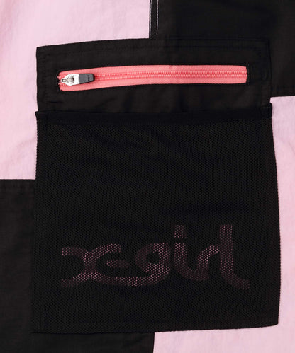 COLOR BLOCK CARGO MAXI SKIRT - X-girl