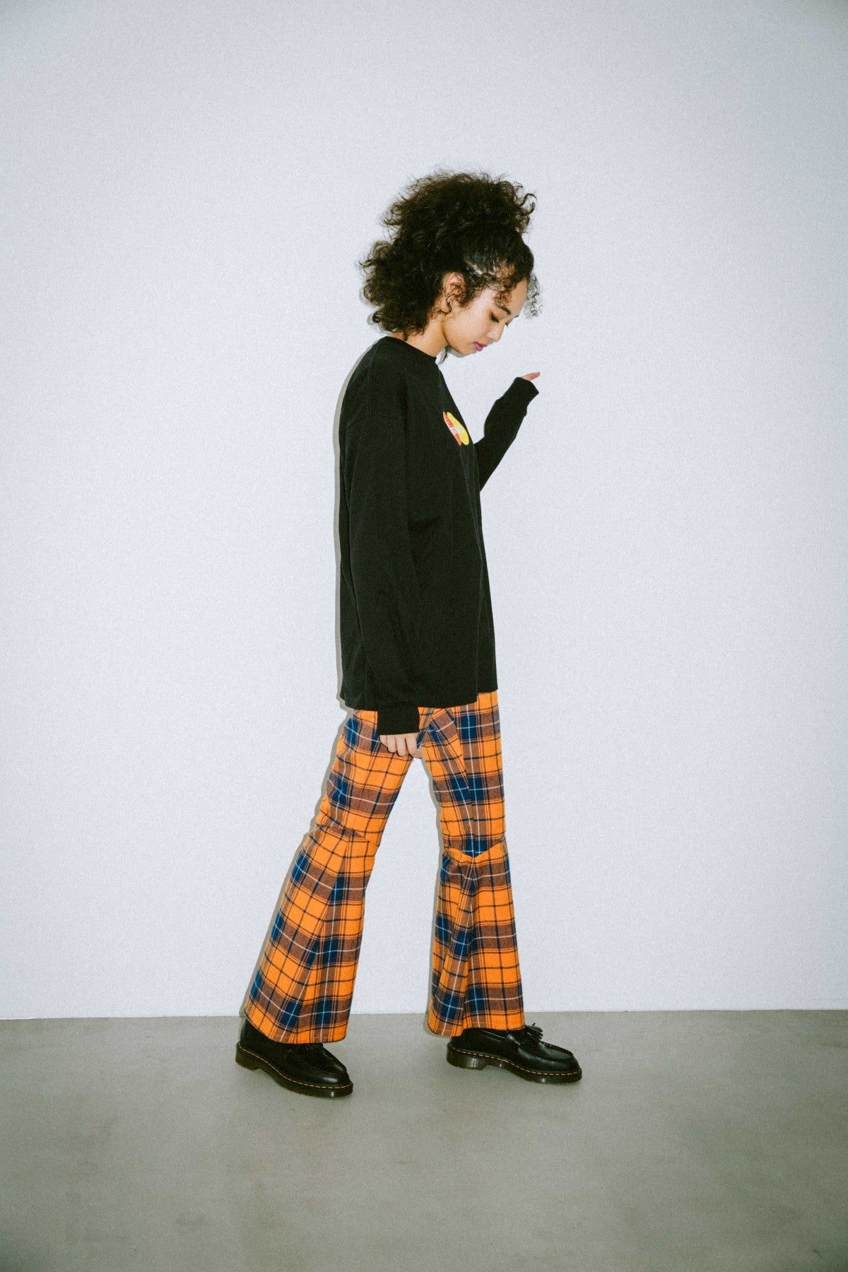 PLAID FLARE PANTS - X-girl