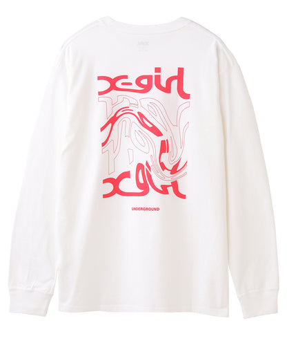 DISTORTED LOGO L/S TEE