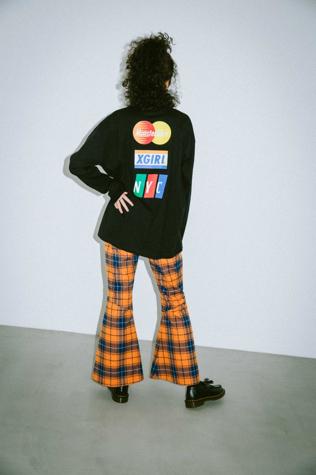 PLAID FLARE PANTS - X-girl