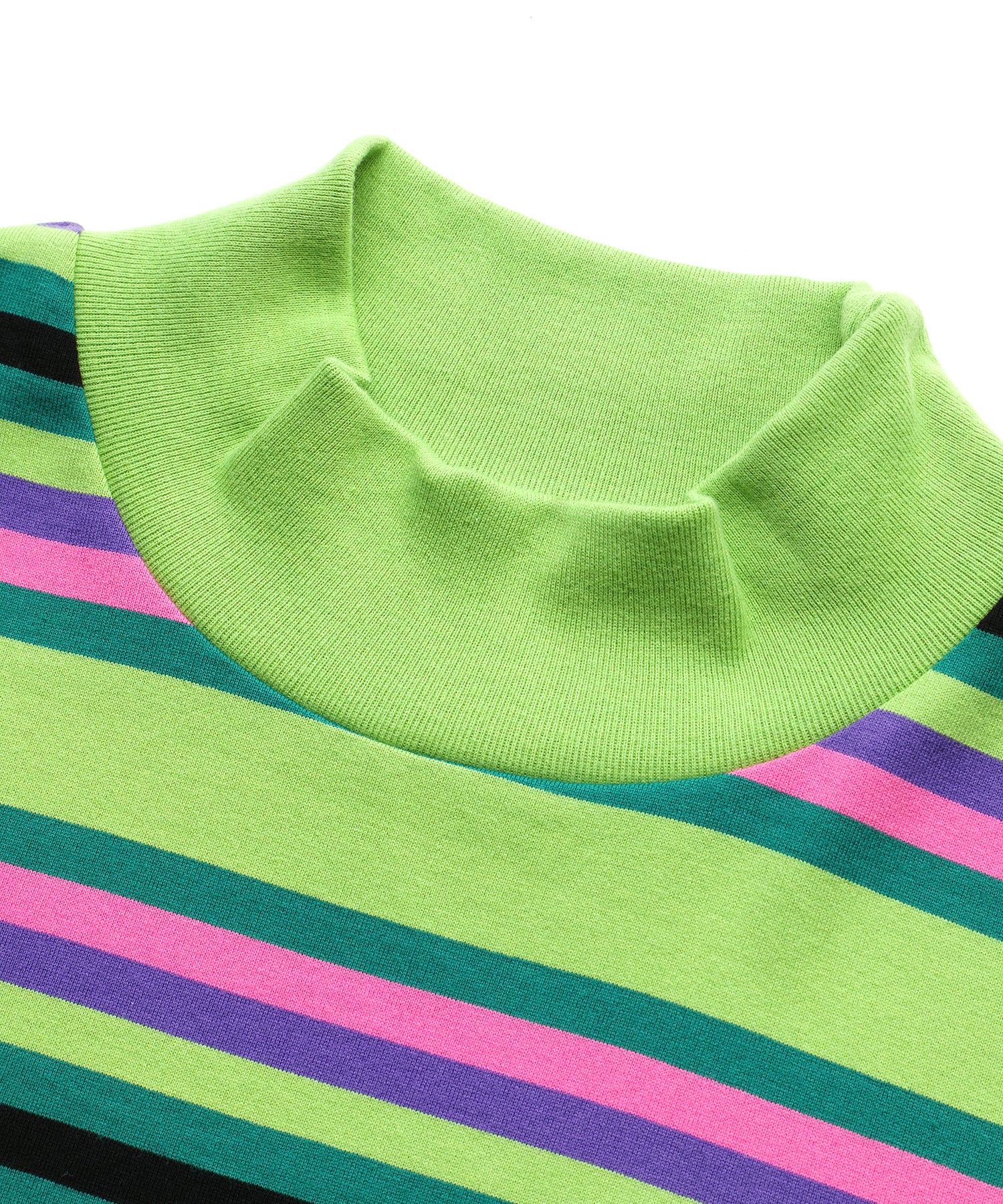 STRIPED BOTTLENECK TOP, C&S, X-Girl  
