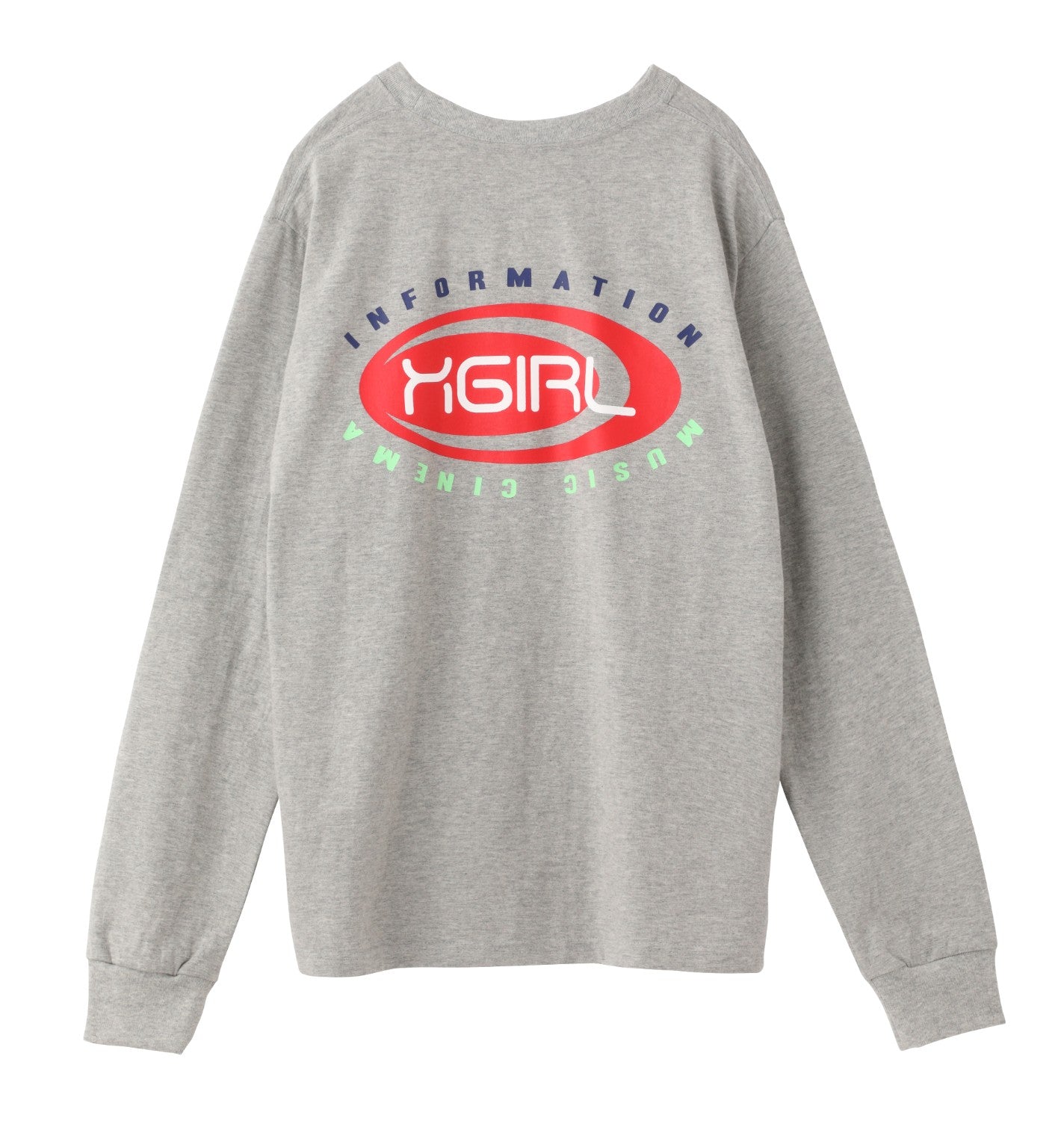 MULTI COLOR OVAL LOGO L/S REGULAR TEE - X-girl