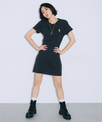 FACE COMPACT S/S TEE DRESS