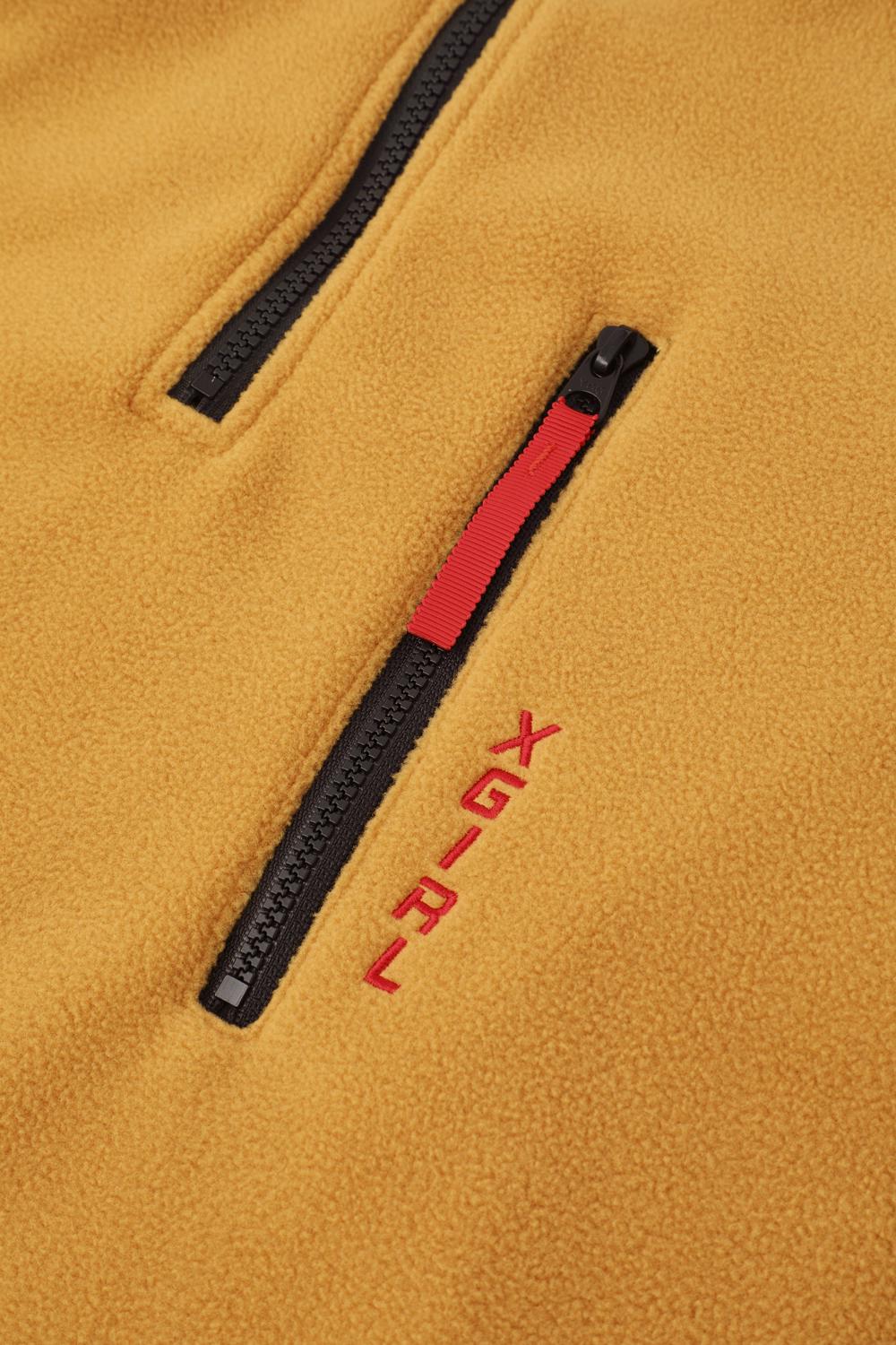 HALF ZIP FLEECE DRESS - X-girl