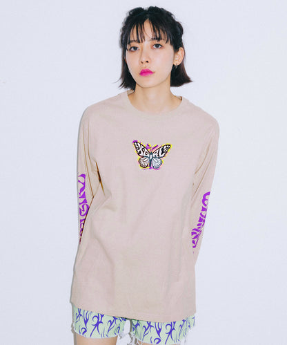 MARBLE BUTTERFLY L/S TEE