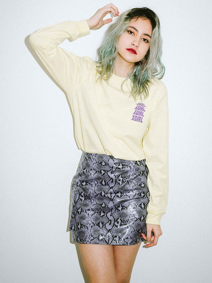 SNAKE PATTERN SKIRT - X-girl