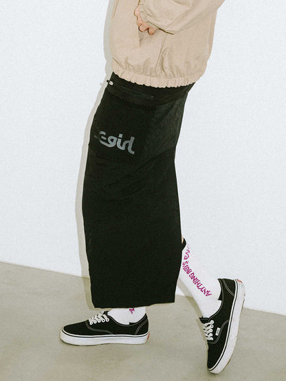 COLOR BLOCK CARGO MAXI SKIRT - X-girl