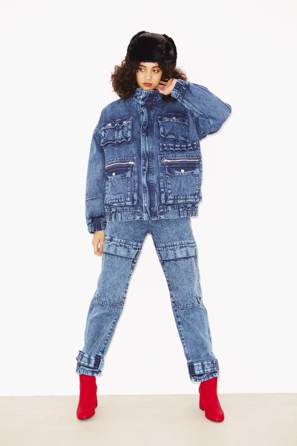 DENIM CARGO PANTS - X-girl
