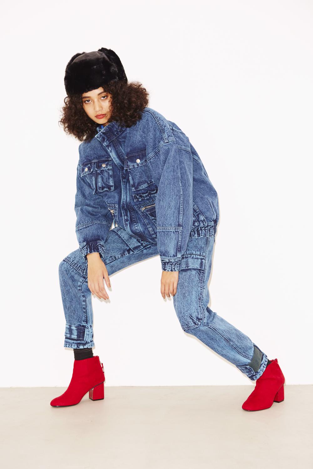 DENIM CARGO PANTS - X-girl