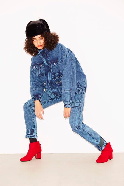 DENIM CARGO PANTS - X-girl