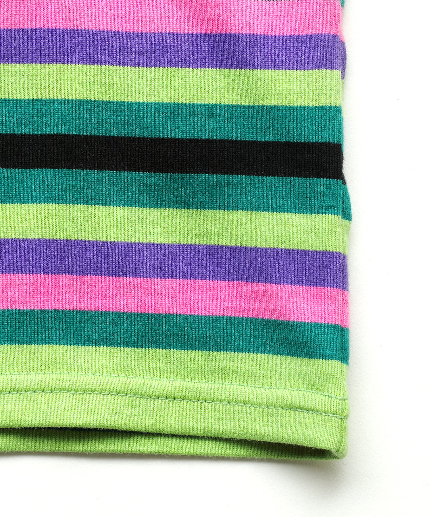 STRIPED BOTTLENECK TOP, C&S, X-Girl  