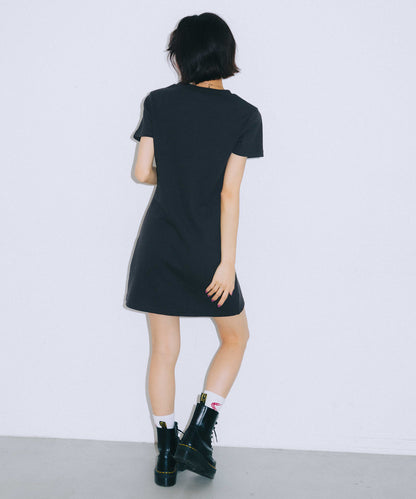 FACE COMPACT S/S TEE DRESS
