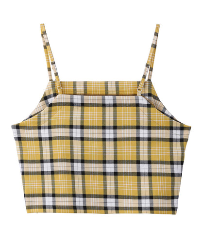 PLAID CAMISOLE, TOPS, X-Girl  