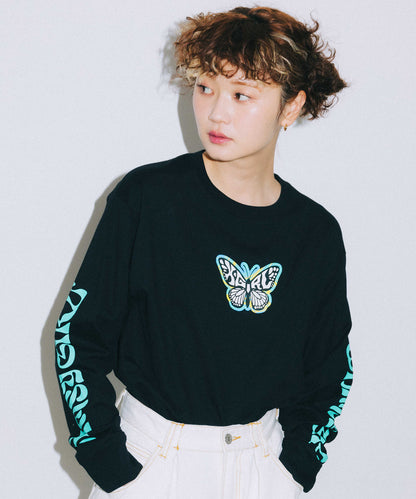 MARBLE BUTTERFLY L/S TEE