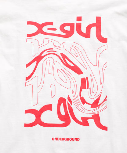 DISTORTED LOGO L/S TEE