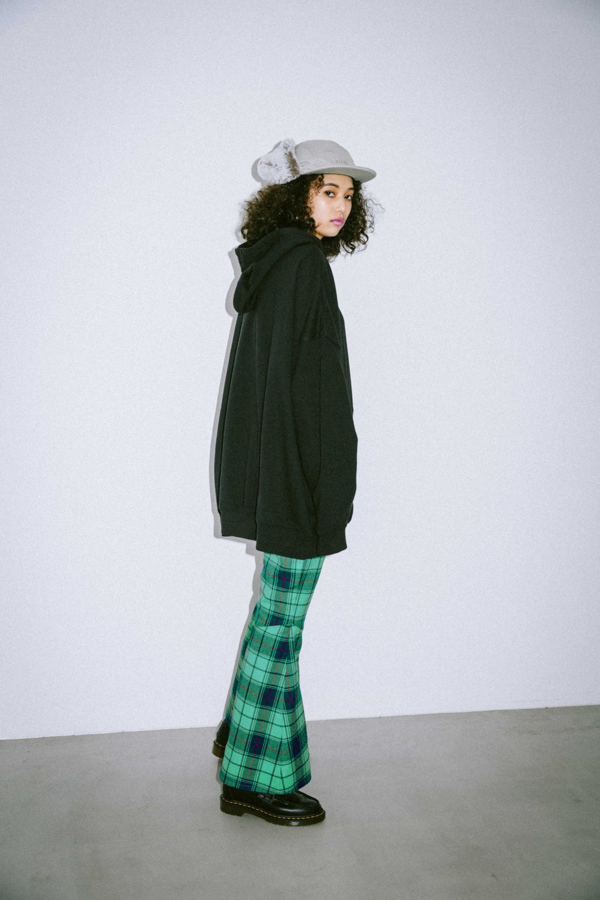 PLAID FLARE PANTS - X-girl