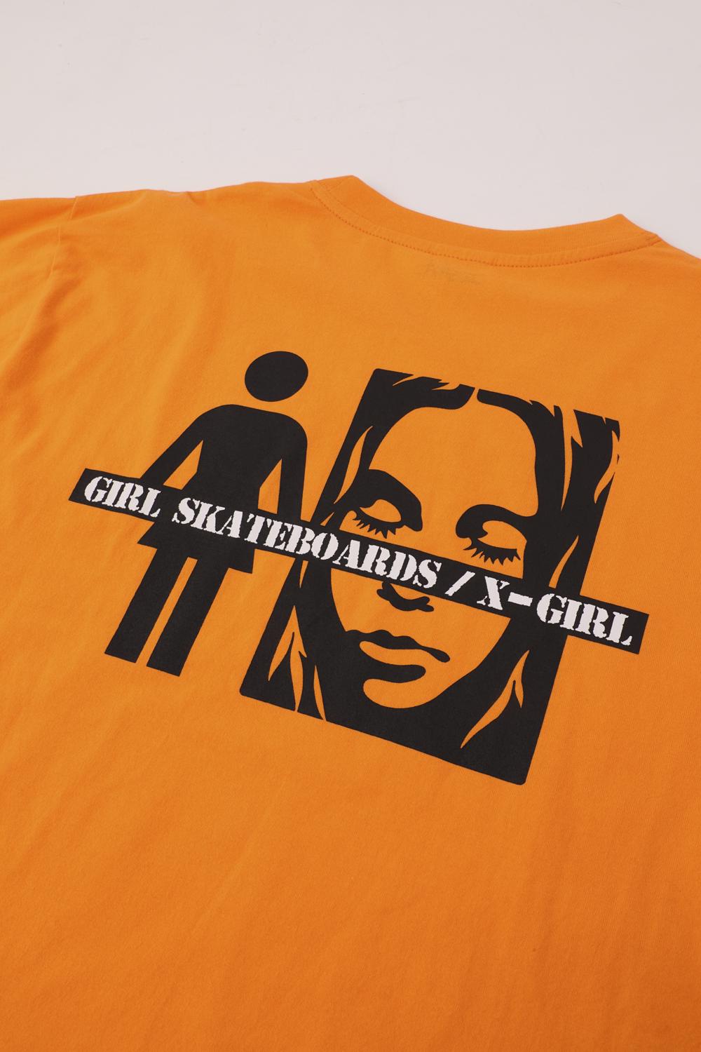 #1 X-girl x GIRL SKATEBOARDS L/S BIG TEE - X-girl