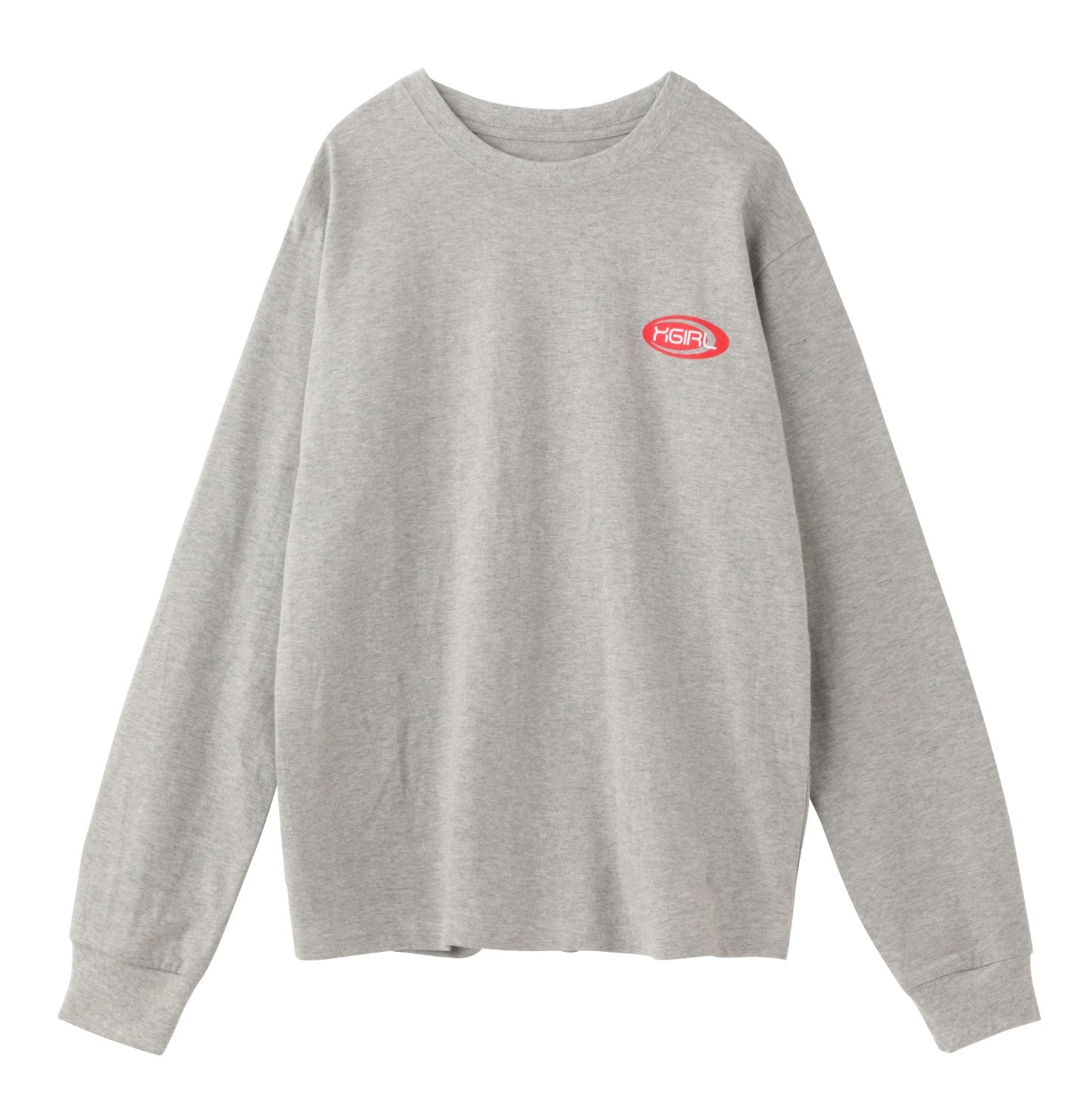 MULTI COLOR OVAL LOGO L/S REGULAR TEE - X-girl