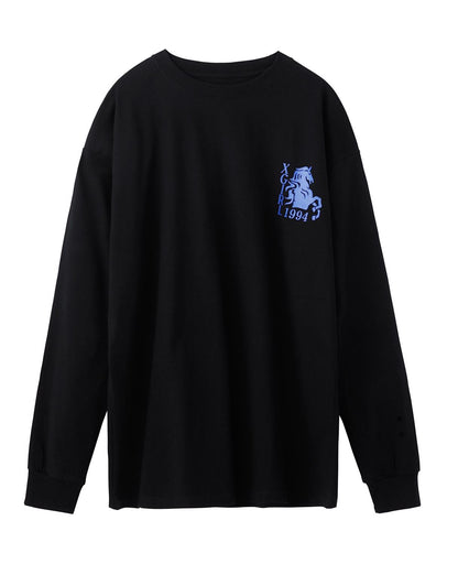 RIDING CLUB L/S BIG TEE - X-girl