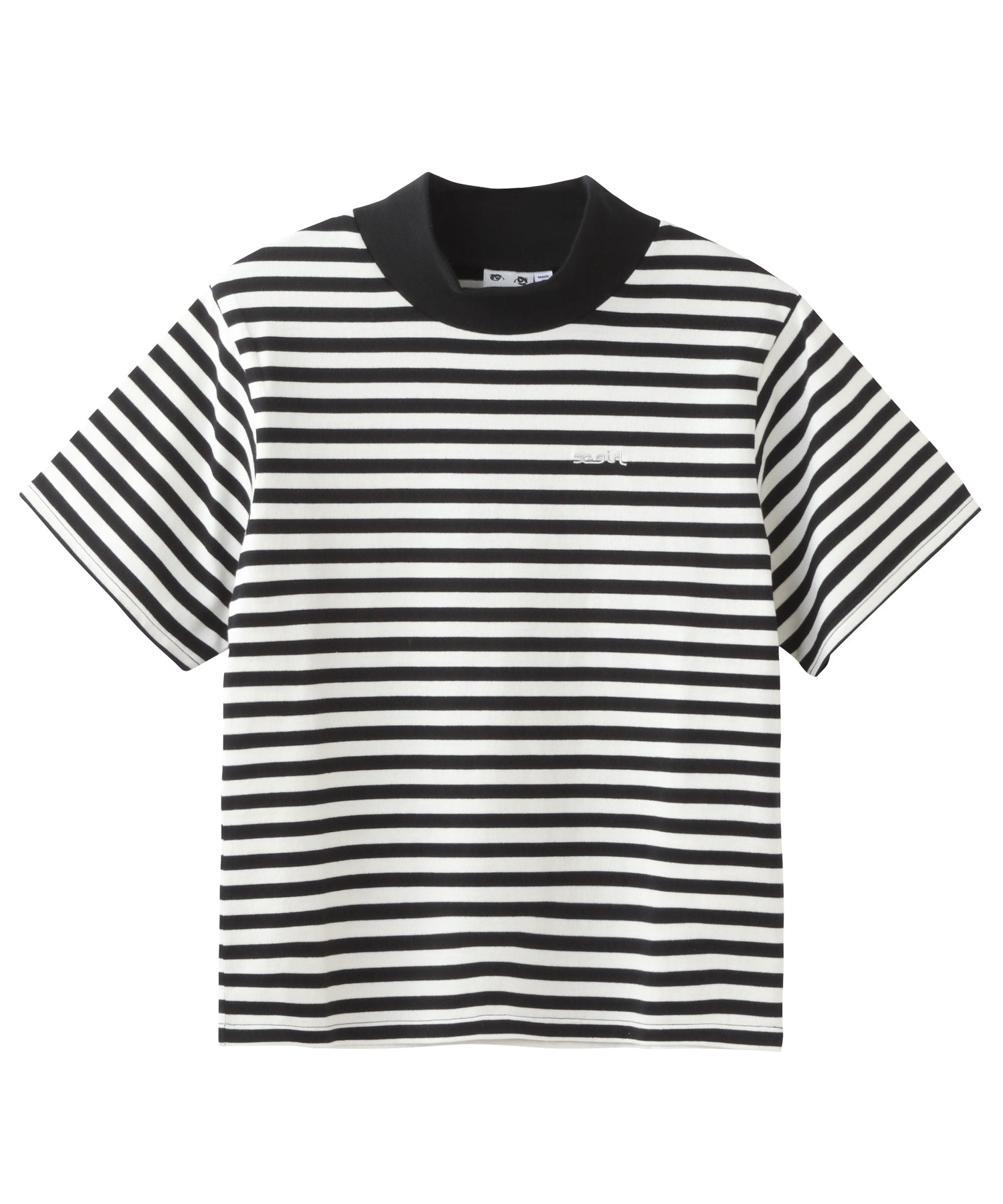 STRIPED BOTTLENECK TOP, C&S, X-Girl  