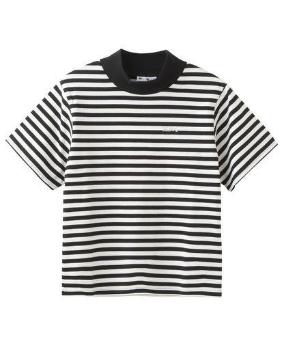 STRIPED BOTTLENECK TOP, C&S, X-Girl  