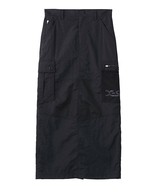COLOR BLOCK CARGO MAXI SKIRT - X-girl