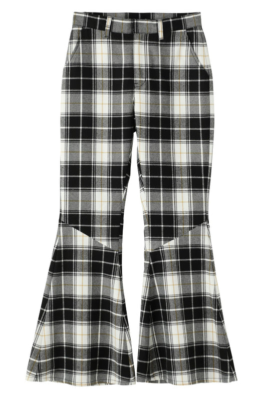 PLAID FLARE PANTS - X-girl