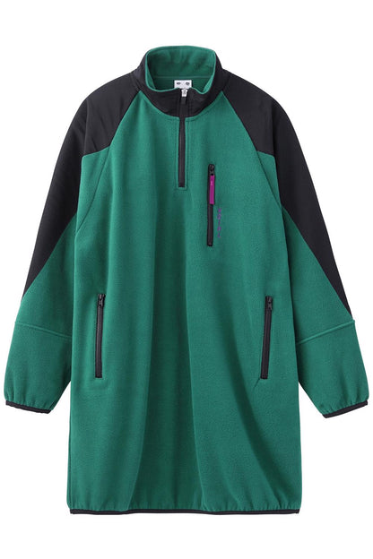 HALF ZIP FLEECE DRESS - X-girl