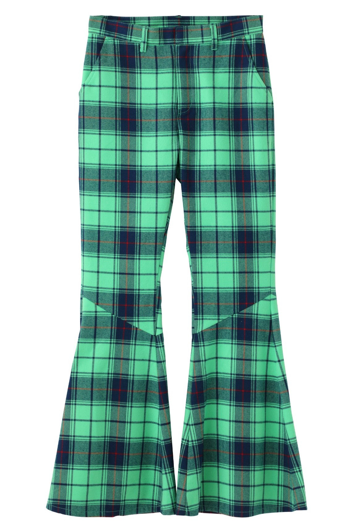 PLAID FLARE PANTS - X-girl