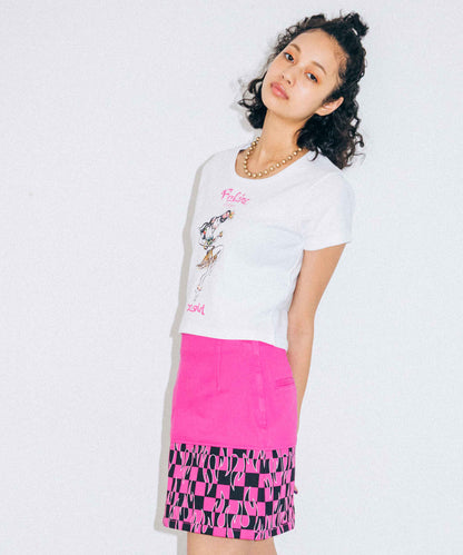 X-girl x FALINE ALOHA GIRL S/S BABY TEE