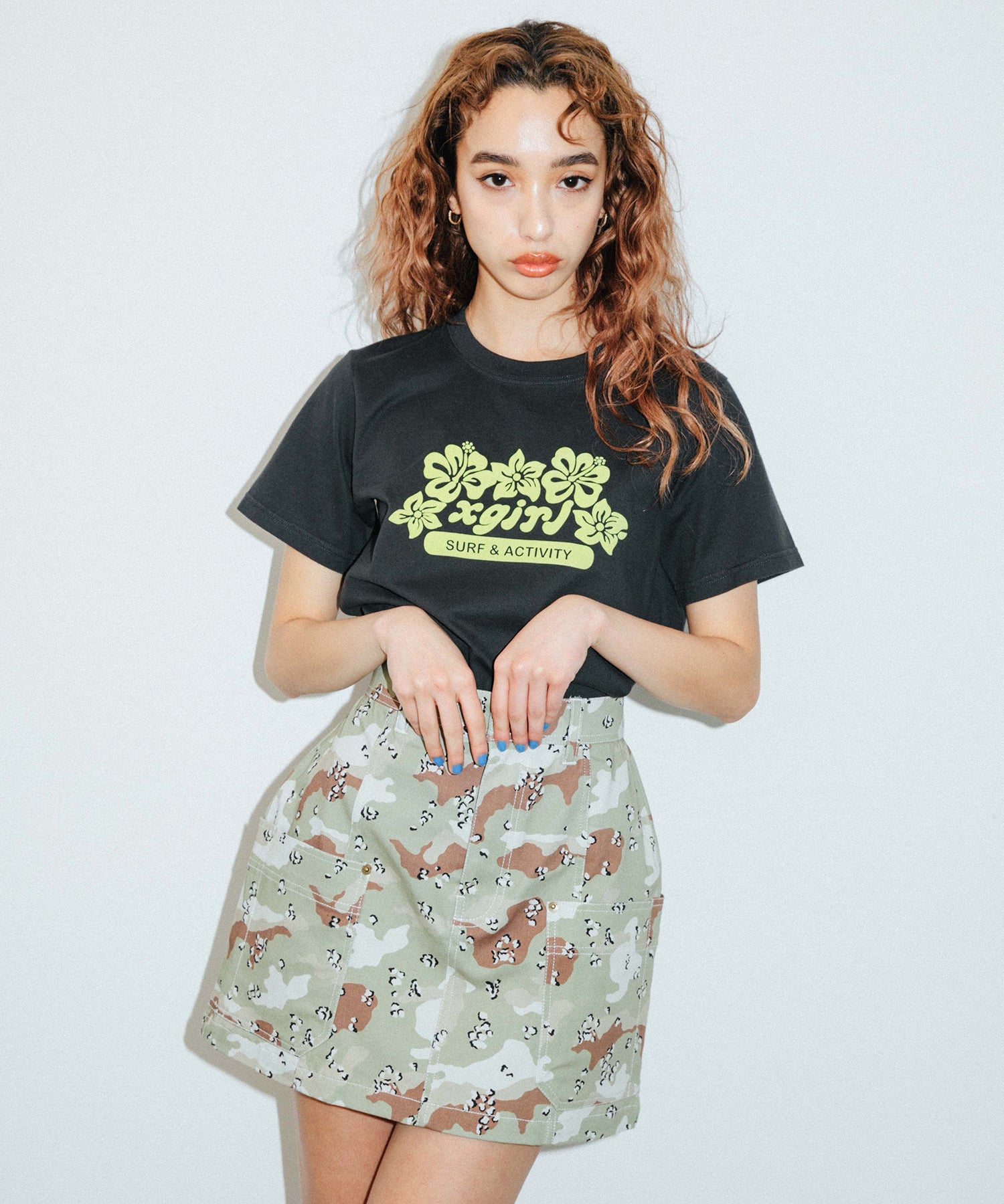 TROPICAL SURF S/S REGULAR TEE, T-SHIRT, X-Girl  