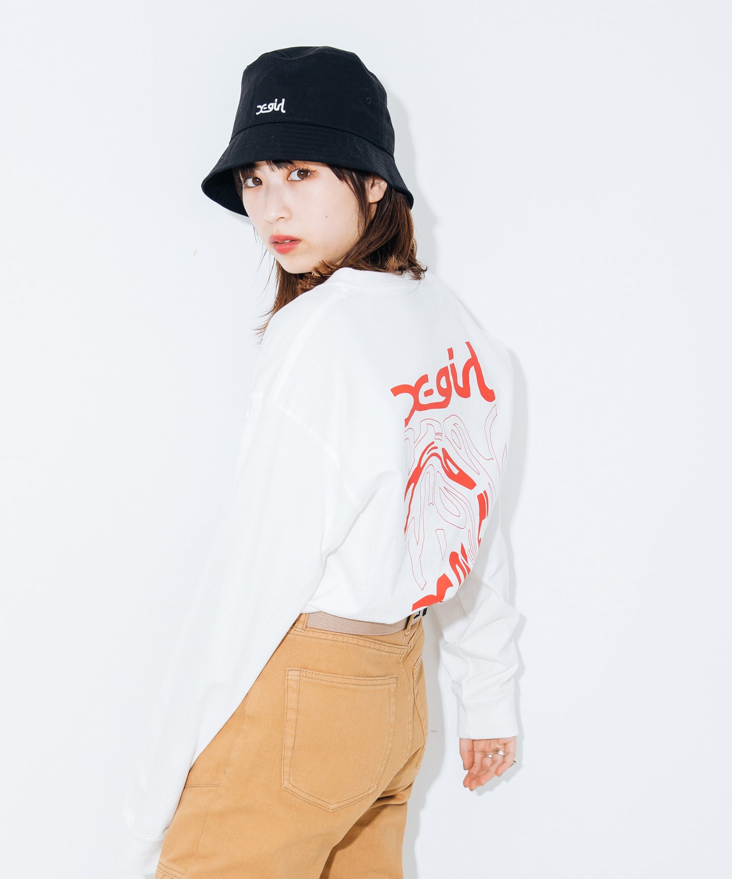 DISTORTED LOGO L/S TEE