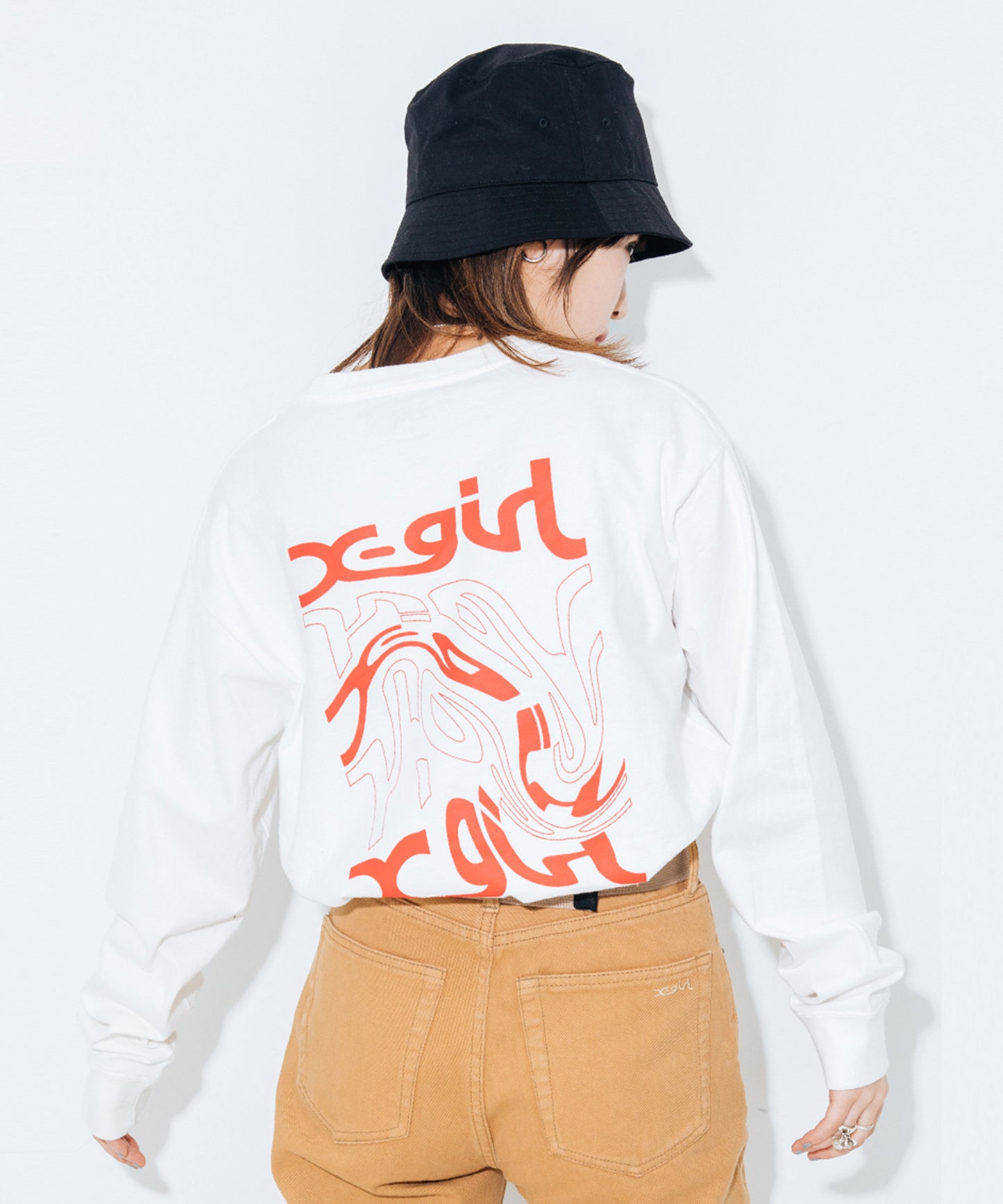DISTORTED LOGO L/S TEE