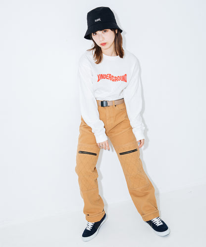 DISTORTED LOGO L/S TEE