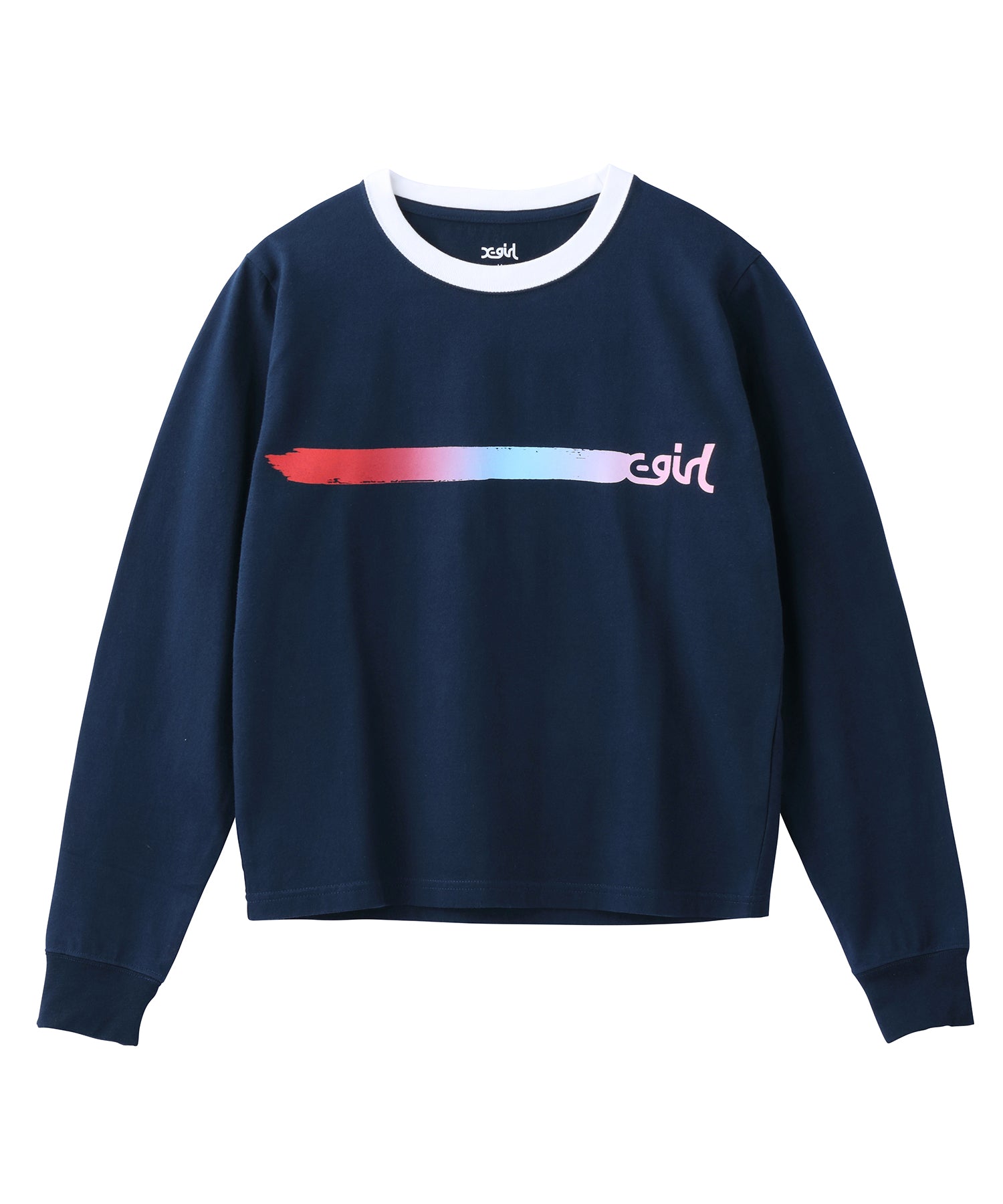 GRADATION MILLS LOGO L/S BABY TEE, T-SHIRT, X-Girl  