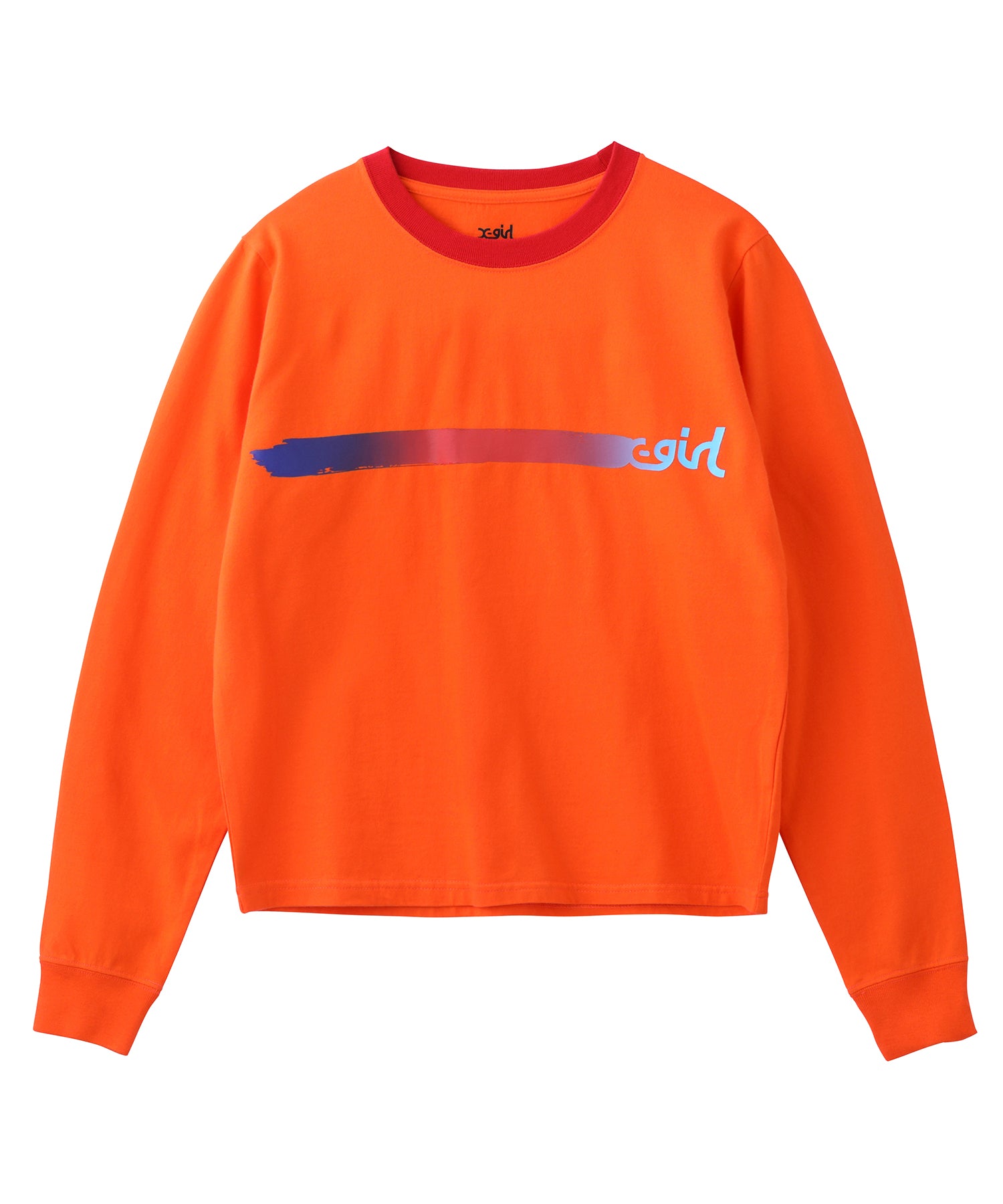GRADATION MILLS LOGO L/S BABY TEE, T-SHIRT, X-Girl  