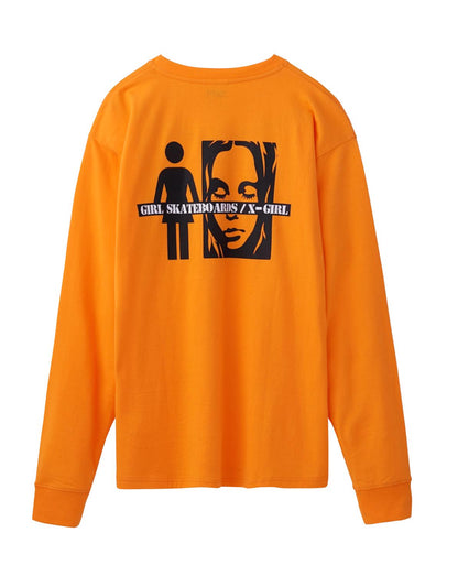 #1 X-girl x GIRL SKATEBOARDS L/S BIG TEE - X-girl