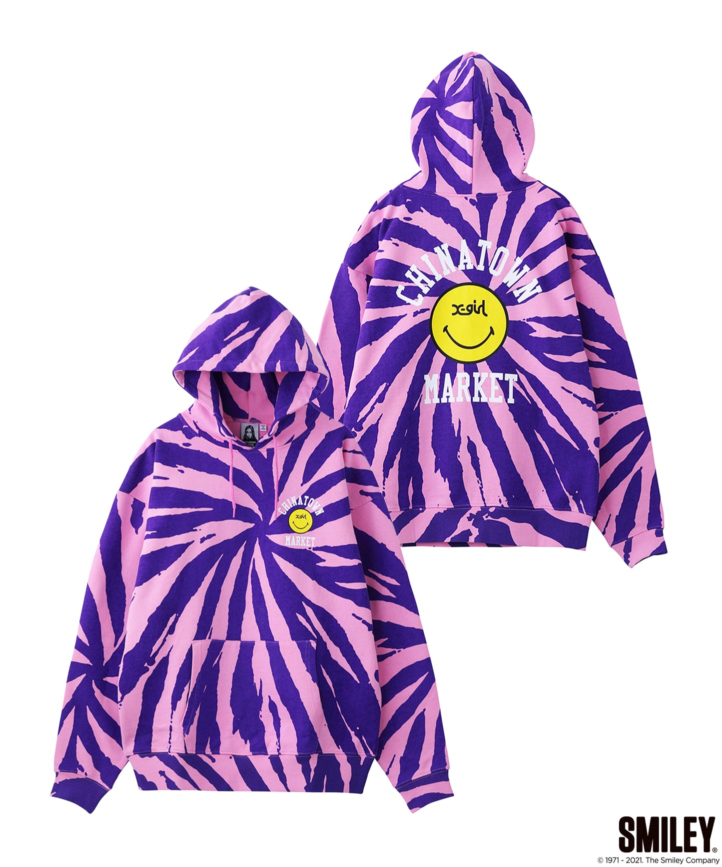 X-girl × CHINATOWN MARKET WINKY SWEAT HOODIE