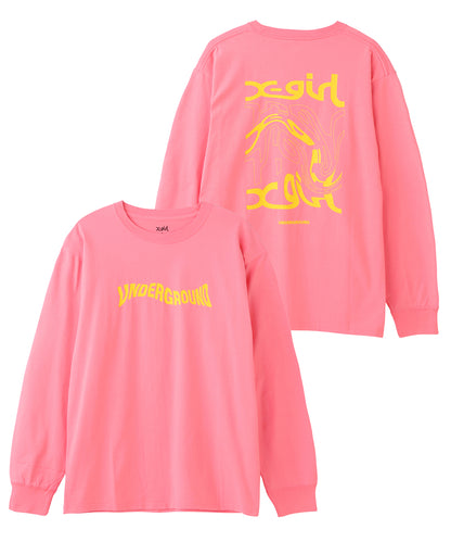 DISTORTED LOGO L/S TEE