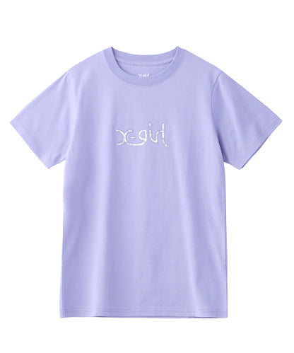 AURORA MILLS LOGO S/S REGULAR TEE, T-SHIRT, X-Girl  