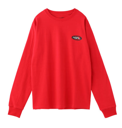 MULTI COLOR OVAL LOGO L/S REGULAR TEE - X-girl