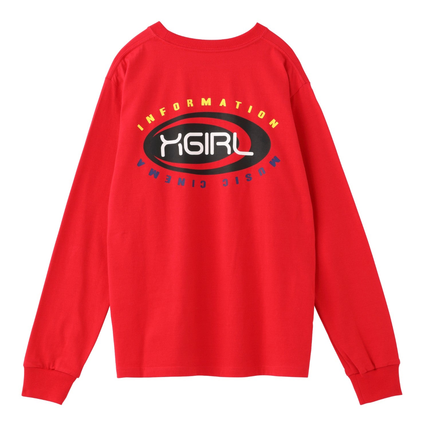 MULTI COLOR OVAL LOGO L/S REGULAR TEE - X-girl