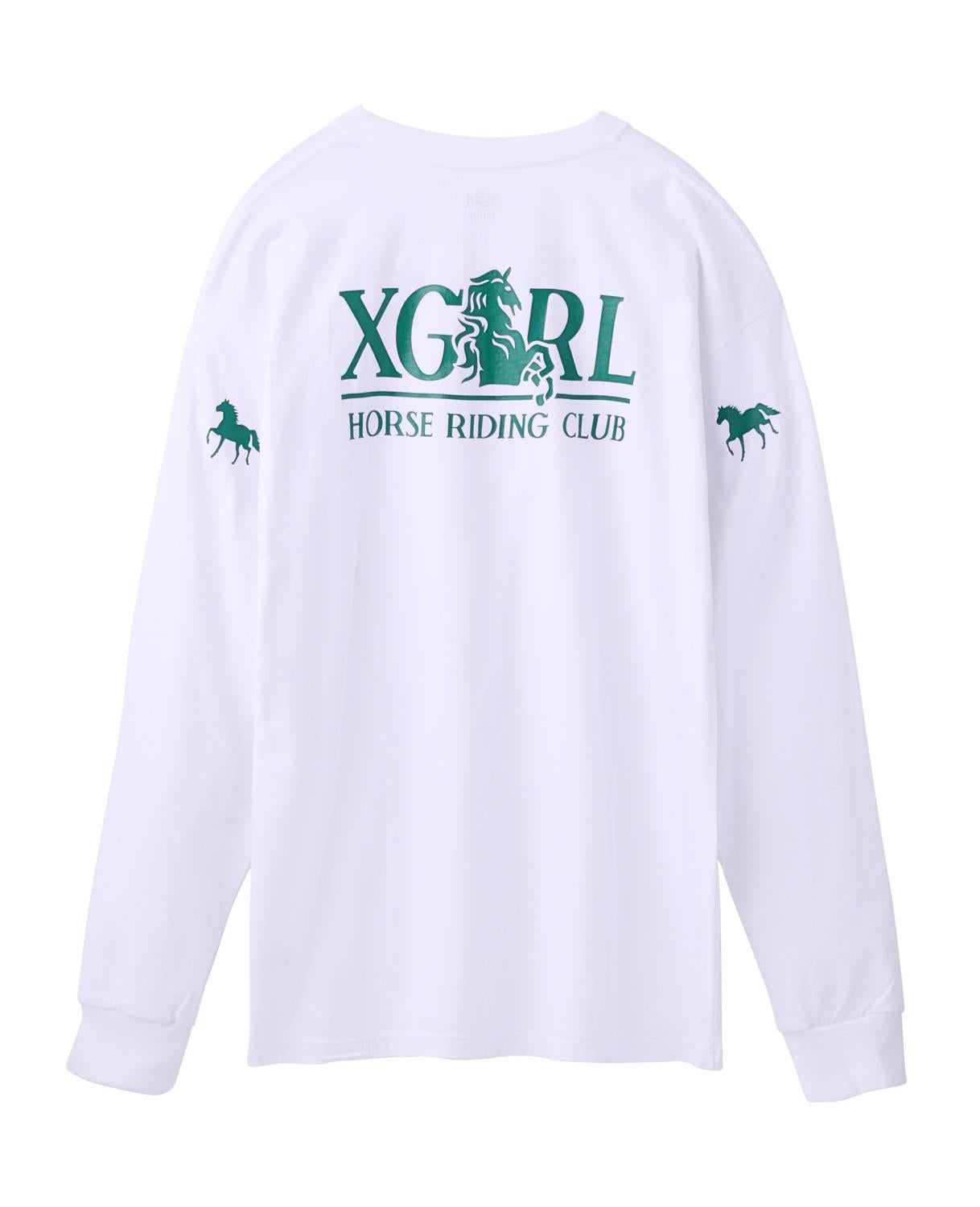 RIDING CLUB L/S BIG TEE - X-girl